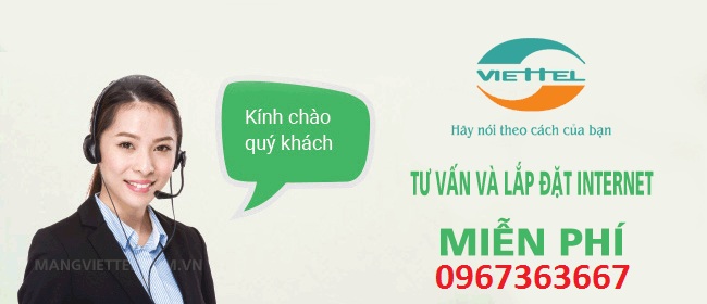 thủ tục hòa mạng internetviettel